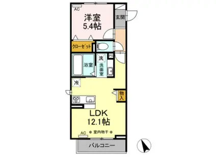 PRATIQUE(1LDK/3階)の間取り写真