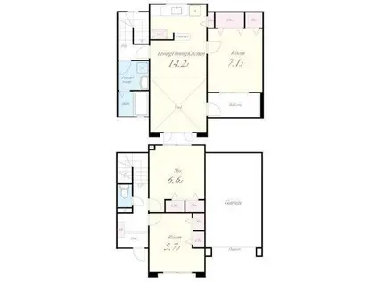 らんずF2(3LDK/1階)の間取り写真