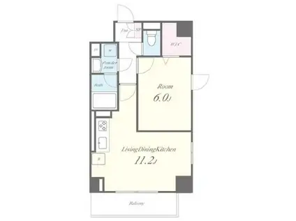 NOAHS ARK (1LDK/2階)の間取り写真