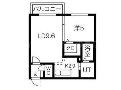 AVANCE(1LDK/3階)の間取り写真