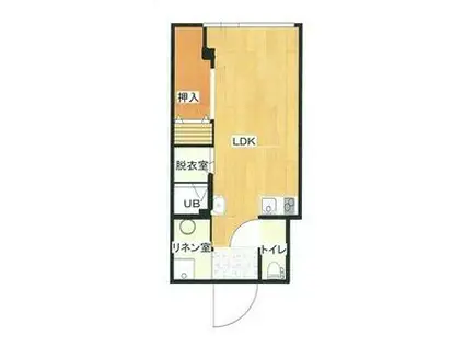 東山パ-クビル(ワンルーム/3階)の間取り写真