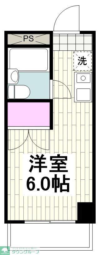 LSビル(ワンルーム/1階)の間取り写真