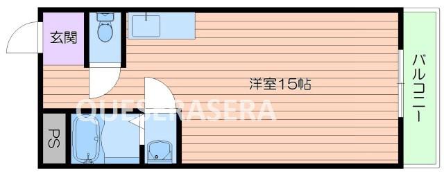 ツワイアクト88(ワンルーム/1階)の間取り写真