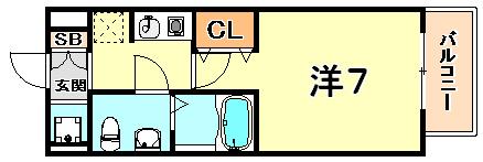 アクロス神戸住吉ステーションフロント(1K/5階)の間取り写真