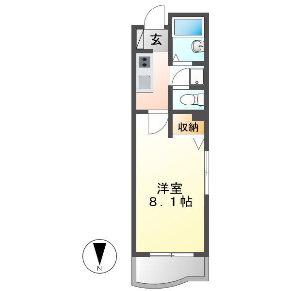 メゾン ド ビジェ(1K/5階)の間取り写真
