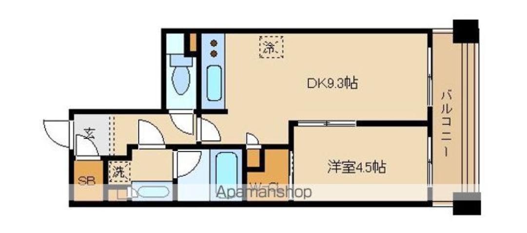 パークアクシス大塚(1LDK/3階)の間取り写真