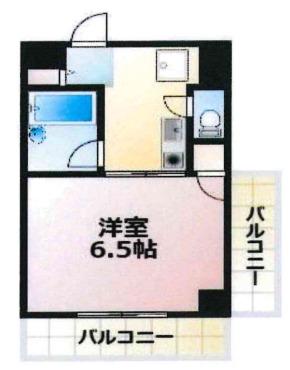 ベハークリッヒハイム(1K/2階)の間取り写真