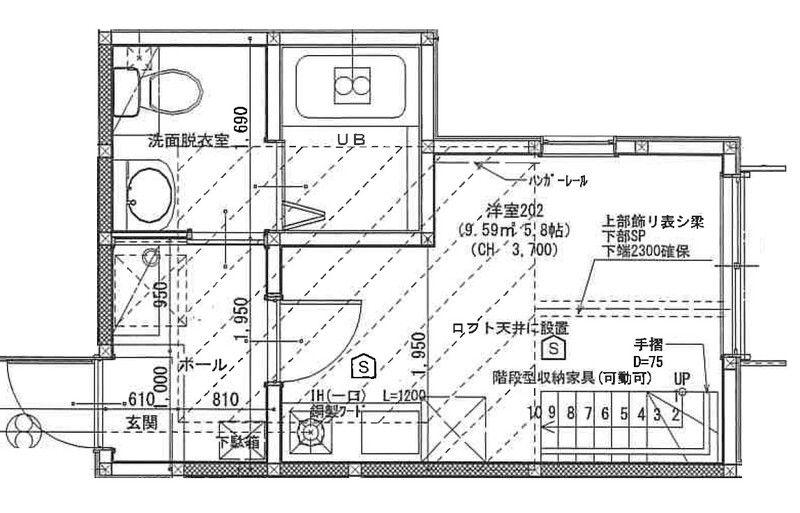 TGハウス石川町(ワンルーム/2階)の間取り写真