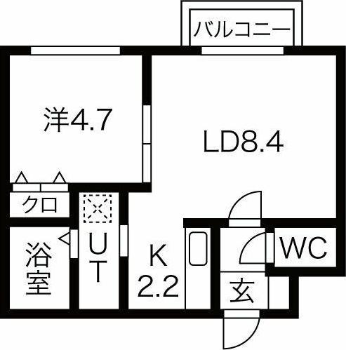 MTガーデン山の手(1LDK/3階)の間取り写真