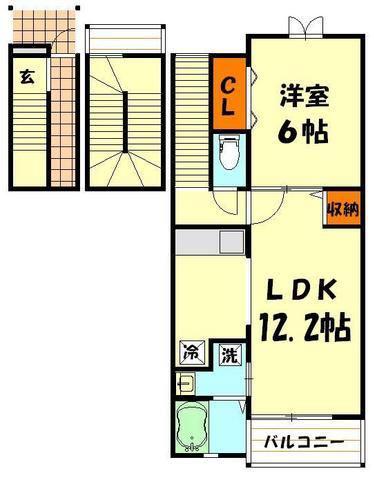 コート・フェリーチェ(1LDK/3階)の間取り写真