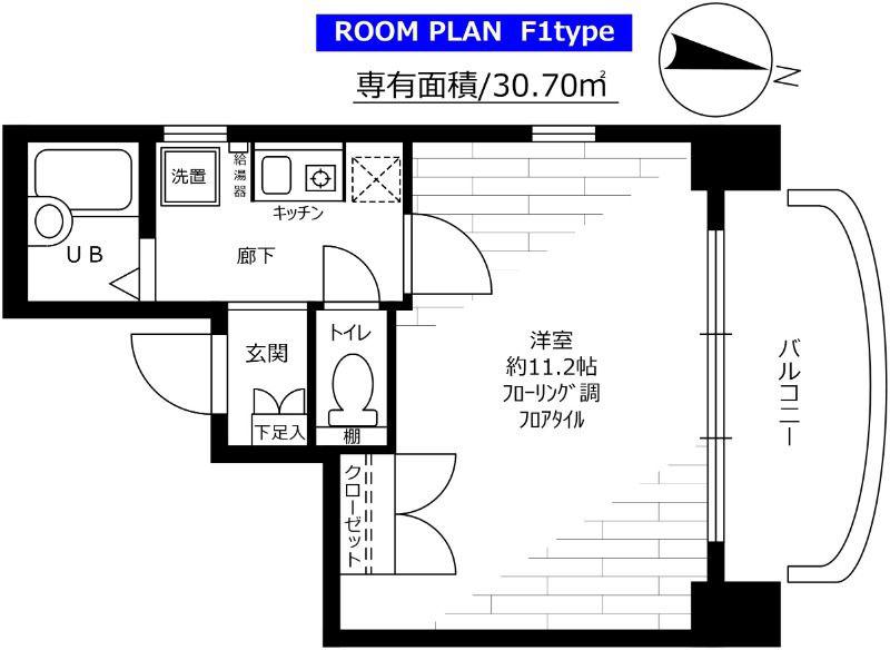 ステージファースト笹塚(1K/10階)の間取り写真
