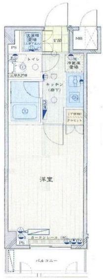 ルーブル下北沢(1K/2階)の間取り写真