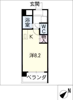 宮町FLAT(ワンルーム/3階)の間取り写真