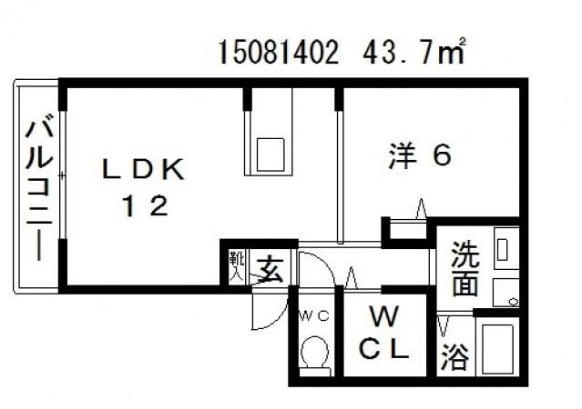 パークサイドサンベリー(1LDK/2階)の間取り写真