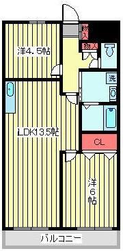 グリーンパークタニグチ(2LDK/3階)の間取り写真