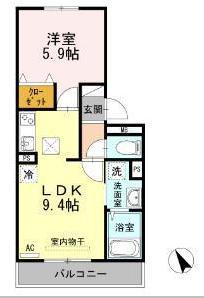 エミネンス(1LDK/3階)の間取り写真