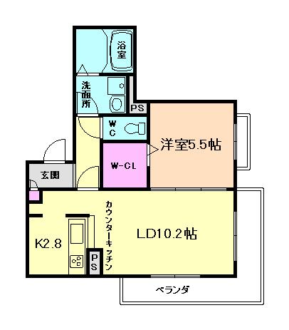 SHAMAISON NOAII(1LDK/3階)の間取り写真
