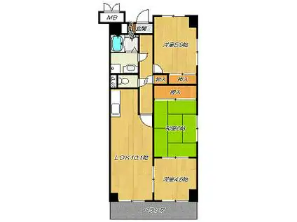 エトワールブリヤン2(3LDK/7階)の間取り写真