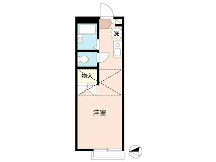 ルミエール戸田公園II(ワンルーム/2階)の間取り写真