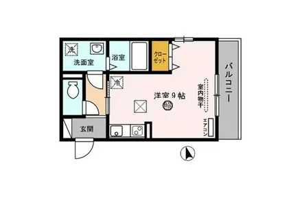 メゾントレビナ(ワンルーム/3階)の間取り写真