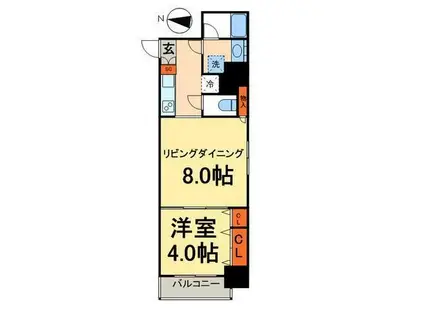 日神デュオステージ御徒町(1LDK/5階)の間取り写真