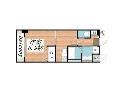 ST.HILLS(1K/5階)の間取り写真