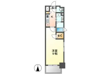 カーサアヴェニューイケシタCASA AVENUE IKESHITA(1K/7階)の間取り写真