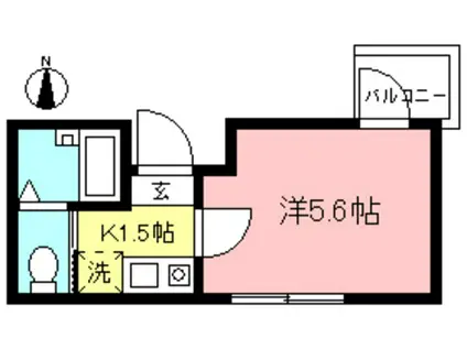 ドルチェ笹塚(1K/4階)の間取り写真