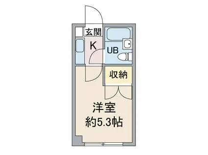 ユニーブル板橋(1K/1階)の間取り写真