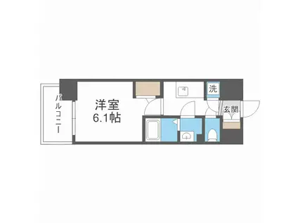 アドバンス大阪城北フィエルテ(1K/4階)の間取り写真