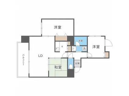 エッジウォーターテラス(3LDK/10階)の間取り写真