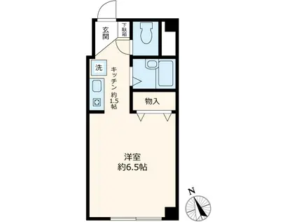 S・T西荻(1K/1階)の間取り写真