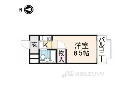 ファーストプラザⅠ(ワンルーム/4階)の間取り写真