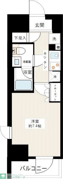 HYS 亀戸(1K/10階)の間取り写真