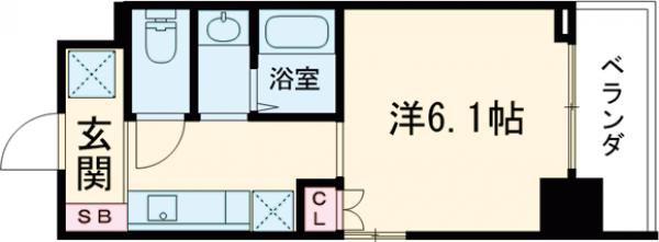MAXIV大阪堺(1K/5階)の間取り写真