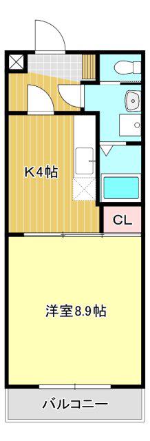 エクシード田町(1K/7階)の間取り写真