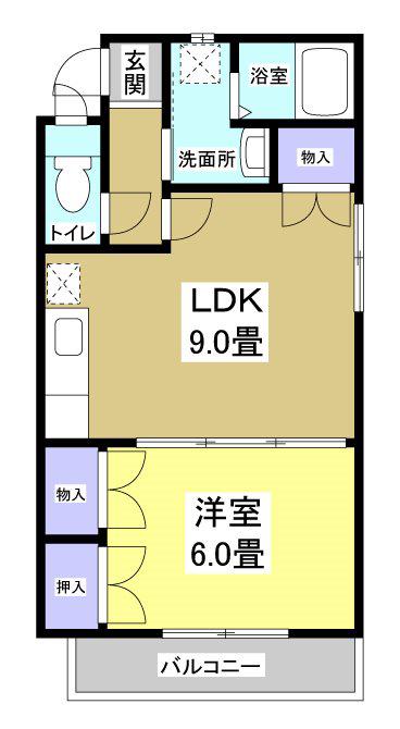 サープラス フミナ(1LDK/1階)の間取り写真
