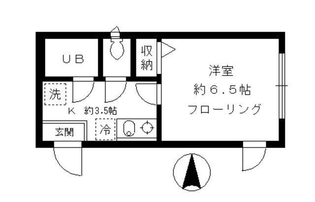 ライヒハウゼ(1K/1階)の間取り写真
