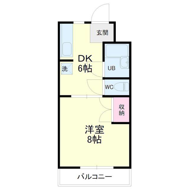 ヴィンテージ(1DK/3階)の間取り写真
