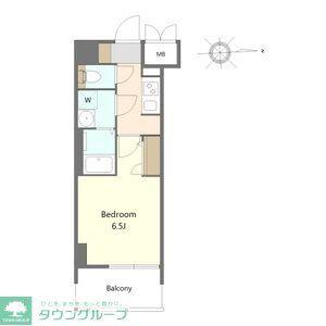 S-RESIDENCE名駅北ALESIA(1K/2階)の間取り写真