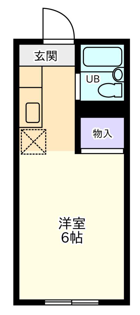 セントラル コーポ S館(1K/1階)の間取り写真