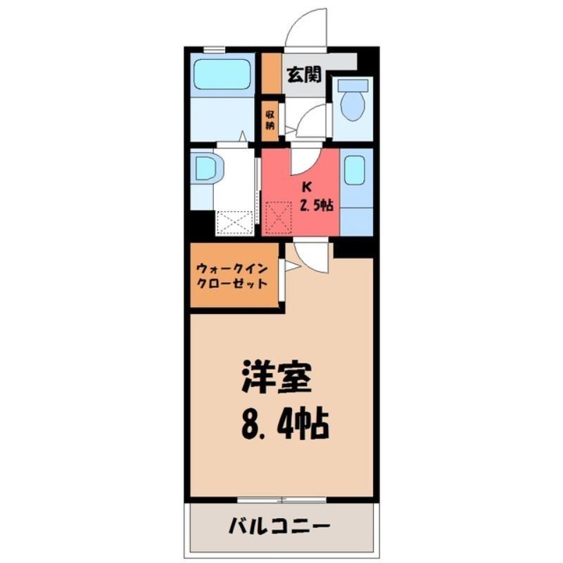 ラフィーネ MATSUNAMI(1K/3階)の間取り写真