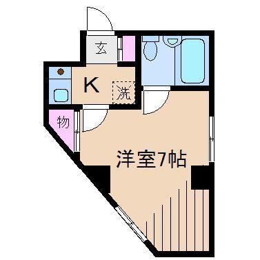 プレミール日吉(1K/1階)の間取り写真