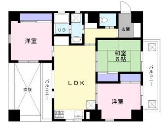 エニックス蔵前(3LDK/5階)の間取り写真