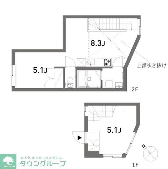 TAKANAWA SITE(1LDK/1階)の間取り写真