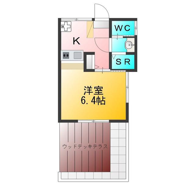 柳澤緑館(1K/1階)の間取り写真