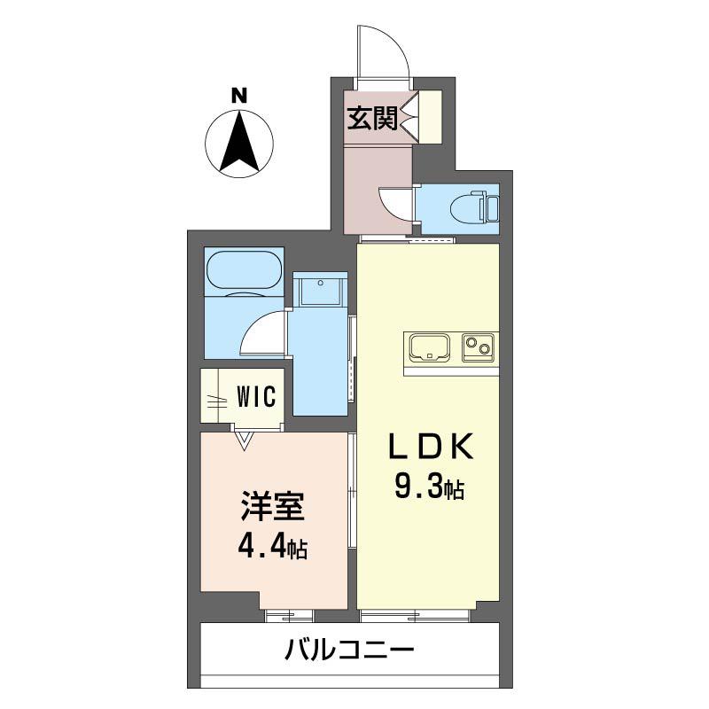 グラン ボナー(1LDK/2階)の間取り写真