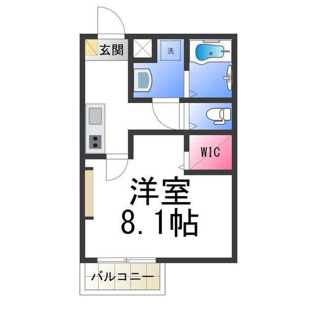 エヌエムスワサントトゥレーズ(1K/3階)の間取り写真