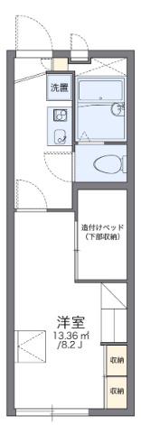 レオパレス夢未来(1K/1階)の間取り写真
