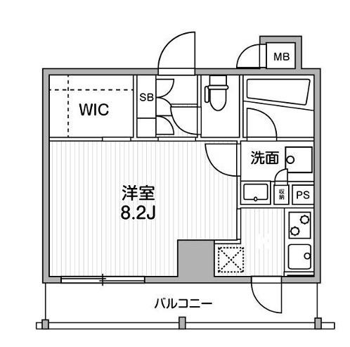 オルタナ銀座(ワンルーム/4階)の間取り写真